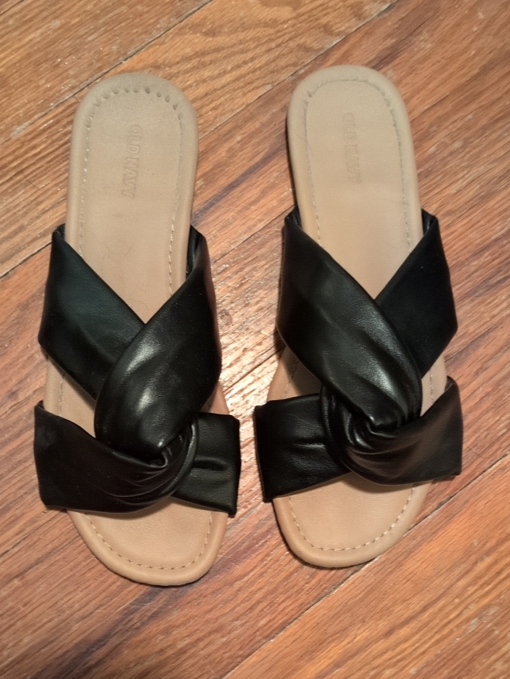 Women’s Black Knot Slide Sandals - Unbranded